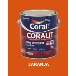 Esmalte Sintético Brilhante Coralit - Laranja - VIVA COR TINTAS