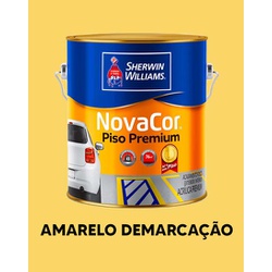Tinta Piso Novacor - Amarelo Demarcação - VIVA COR TINTAS