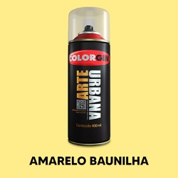 Spray Arte Urbana 400ml - Amarelo Baunilha - VIVA COR TINTAS