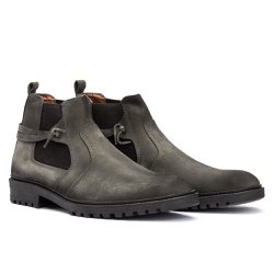 bota chelsea cinza