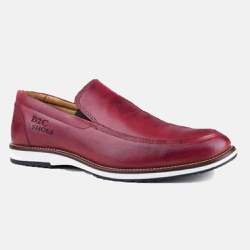 Sapato Casual Slip Brogue Premium Couro Confort So... - B2C Shoes