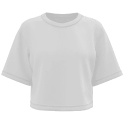 Cropped Feminino Oversized 100% Algodão 30.1 Branc... - Adrenalina Drop