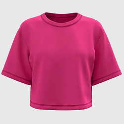 Cropped Feminino Oversized 100% Algodão 30.1 Rosa ... - Adrenalina Drop