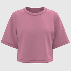 Cropped Feminino Oversized 100% Algodão 30.1 Rosa ... - Adrenalina Drop