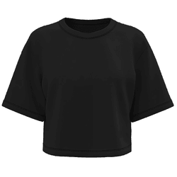 Cropped Feminino Oversized 100% Algodão 30.1 Preto... - Adrenalina Drop