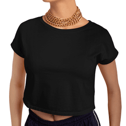 Cropped Feminino 100% Algodão 30.1 Preto - crpp - Adrenalina Drop
