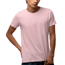 Camiseta Masculina 100% Algodão 30.1 Rosa Bebê - c... - Adrenalina Drop