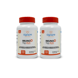 COMBO 2X IMUNO D PLUS 120 (2X60) CAPSULAS SOFT GEL... - Ágape Manipulação
