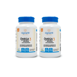 COMBO 2 OMEGA 3 NEURAL HC 70 120 CÁPSULAS (2x60) C... - Ágape Manipulação