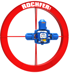 Bomba ROCHFER® SE-180 + Roda D'água 1,65 x 0,13 m + Base de Fixação - CANAL BOMBAS