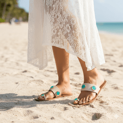 Sandália Rasteira Biarritz - O... - ÁINE STORE