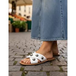 Sandália Rasteira Soho - Branc... - ÁINE STORE