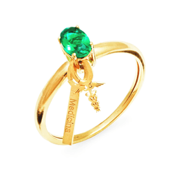 Anel Formatura Ouro 18K Feito Para Qualquer tipo D... - Almeida Prada