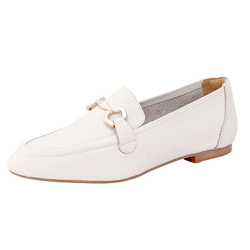 Loafer Laila Couro Off White - VL05off - AMARENA SHOES