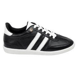 Tênis Casual Couro Urban Preto - TN35preto - AMARENA SHOES