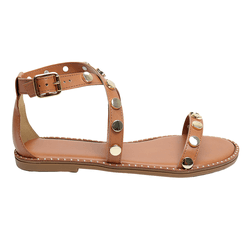 Rasteira Mônica Caramelo - RRV333caramelo - AMARENA SHOES