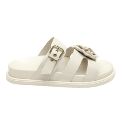 Papete Ana Couro Off White - AMP84off - AMARENA SHOES