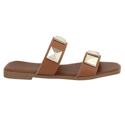 Rasteira Any Caramelo - 058terra - AMARENA SHOES
