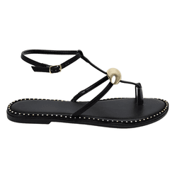 Rasteira Marvila Preto - RRV356preto - AMARENA SHOES