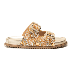 Papete Pedraria Ágata Dourado - BPN777dourado - AMARENA SHOES