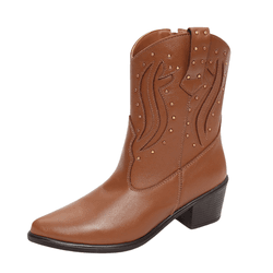 Bota Western Couro Dallas Caramelo - C1025caramel - AMARENA SHOES