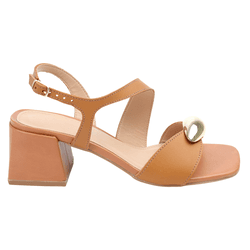 Sandália Mirela Couro Caramelo - Vs11caramelo - AMARENA SHOES