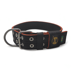 Coleira Para Cachorro Amorosso (preto e laranja) - 4001-014-010-C - Amorosso