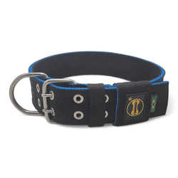 Coleira Para Cachorro Amorosso (preto e azul) - 4001-014-014 - Amorosso