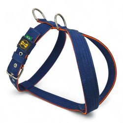 Peitoral Amorosso Azul Marinho e Amarelo - PAZA01 - Amorosso