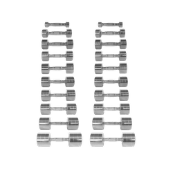 KIT HALTER CROMOMETAL 1 a 10 KG - 1635 - ANILHASDEFERRO