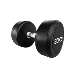 DUMBBELL REDONDO INJETADO 30 KG – PEGADA CROMADA R... - ANILHASDEFERRO