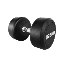 DUMBBELL REDONDO INJETADO 32,5 KG – PEGADA CROMADA... - ANILHASDEFERRO