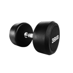 DUMBBELL REDONDO INJETADO 35 KG – PEGADA CROMADA R... - ANILHASDEFERRO