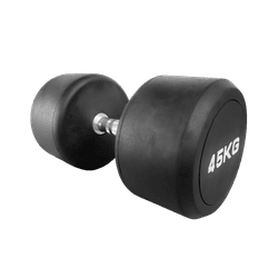 DUMBBELL REDONDO INJETADO 45 KG – PEGADA CROMADA R... - ANILHASDEFERRO