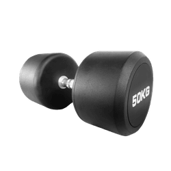 DUMBBELL REDONDO INJETADO 50 KG – PEGADA CROMADA R... - ANILHASDEFERRO