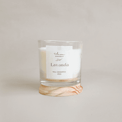 Vela Aromática Lavanda 190g - Anom Aromas