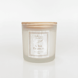 Vela Aromática Chá Branco 190g - Anom Aromas