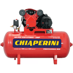 COMPRESSOR AR 10/110 RCV-RED TRIFÁSICO - CHIAPERINI - 24565 - ARARENSEFERRAMENTAS