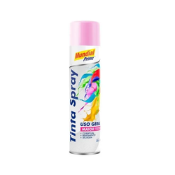 TINTA SPRAY ROSA - MUNDIAL PRIME - 30184 - ARARENSEFERRAMENTAS