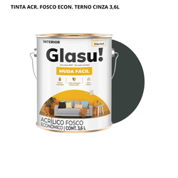 TINTA ACR. FOSCO ECON. TERNO CINZA 3,6 L - Arena Tintas