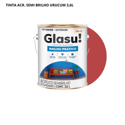 TINTA ACRÍLICA SEMI BRILHO URUCUM 3,6L GLASU! - Arena Tintas