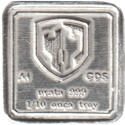 Barra de Prata 1/10 ozt Guia do Sobrevivente - Argentum Hedge