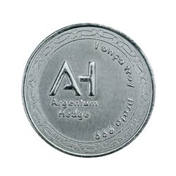 Moeda de prata Argentum Hedge AgH 1 Ozt - Ag 999 - Argentum Hedge