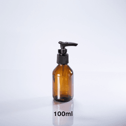Frasco De Vidro Âmbar 100ml + Válvula Pump R2... - Formariz Embalagens