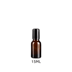 Frasco de Vidro Âmbar 15ml - Tampa Roller - 1... - Formariz Embalagens