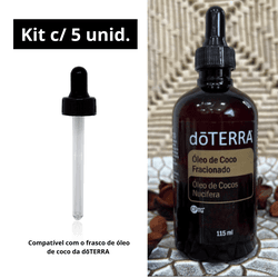 Tampa Conta-Gotas P/ Óleo De Coco dōTERRA Kit c/5 - Pre... - Aroma Acessórios