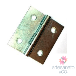 10 unidades Dobradiça De Chapa - DB25-38 - Artesanato & CO.