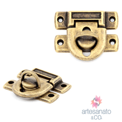 2 unidades Fecho Cadeado Ou Torniquete - E-552 - Artesanato & CO.