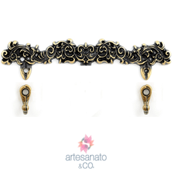 2 unidades Porta Chaves Com 2 Ganchos - I-9132 - Artesanato & CO.
