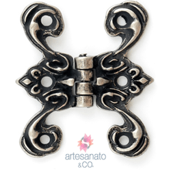 10 unidades Dobradiça Colonial G. - M-9517 - Artesanato & CO.